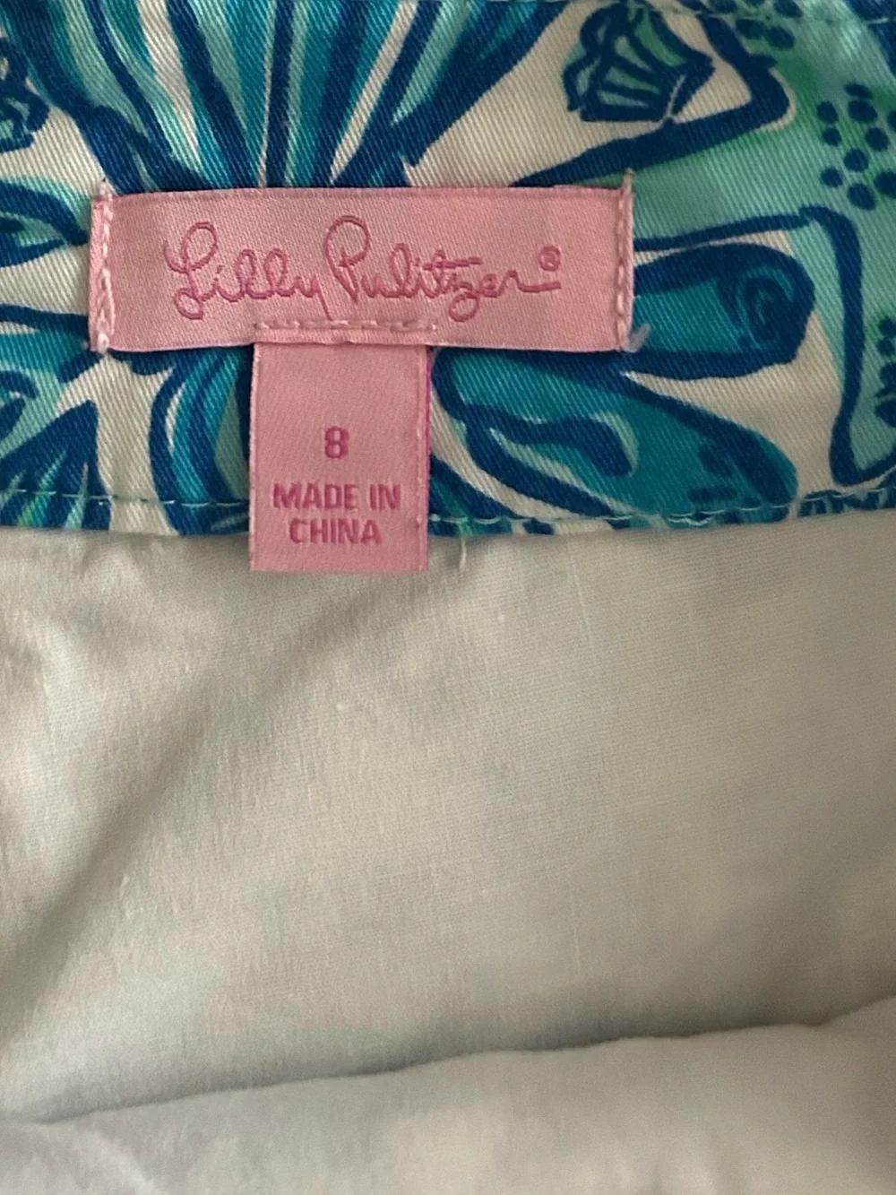 Lilly Pulitzer Jarvey Skort Shorley Sailors Valentine Mini Skirt Lace Detail